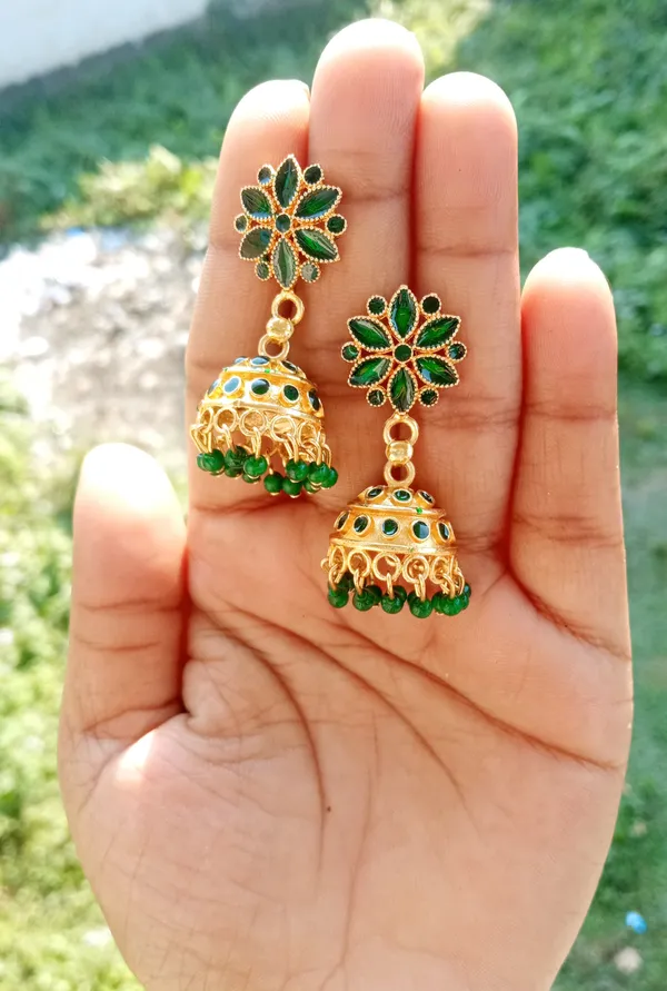 Assamese_Copper_Jhumka_Earring_For_Girls_&_Women